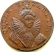 UK 1/2 Penny (Sussex - Chichester / Elizabeth I) QUEEN ELIZABETH. coin obverse UK 1/2 Penny (Sussex - Chichester / Elizabeth I) QUEEN ELIZABETH. coin obverse