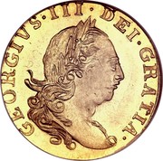 UK 1/3 Guinea George III Pattern 1776 KM# Pn55 GEORGIVS∙III∙DEI∙GRATIA∙ coin obverse UK 1/3 Guinea George III Pattern 1776 KM# Pn55 GEORGIVS∙III∙DEI∙GRATIA∙ coin obverse