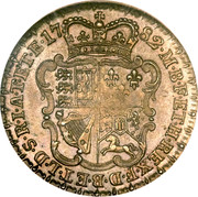 UK 1 Guinea George III Pattern 1782 KM# PnA59 17 82 M B F ET H REX F D B ET L D S R I A T ET E coin reverse UK 1 Guinea George III Pattern 1782 KM# PnA59 17 82 M B F ET H REX F D B ET L D S R I A T ET E coin reverse