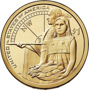 USA $1 Lewis and Clark Expedition 2014 D KM# 575 UNITED STATES OF AMERICA N/W $1 coin reverse USA $1 Lewis and Clark Expedition 2014 D KM# 575 UNITED STATES OF AMERICA N/W $1 coin reverse