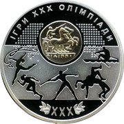 Ukraine 10 Hryven Games of the XXX Olympiad 2012 Proof KM# 676 ІГРИ ХХХ ОЛІМПІАДИ ΧΧΧ coin reverse Ukraine 10 Hryven Games of the XXX Olympiad 2012 Proof KM# 676 ІГРИ ХХХ ОЛІМПІАДИ ΧΧΧ coin reverse
