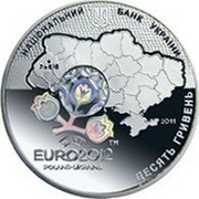 Ukraine 10 Hryven UEFA Euro 2012 - City of Lviv 2011 Proof KM# 642 НАЦІОНАЛЬНИЙ БАНК УКРАЇНИ ДЕСЯТЬ ГРИВЕНЬ ЛЬВІВ 2011 UEFA EURO2012™ POLAND-UKRAINE coin obverse Ukraine 10 Hryven UEFA Euro 2012 - City of Lviv 2011 Proof KM# 642 НАЦІОНАЛЬНИЙ БАНК УКРАЇНИ ДЕСЯТЬ ГРИВЕНЬ ЛЬВІВ 2011 UEFA EURO2012™ POLAND-UKRAINE coin obverse