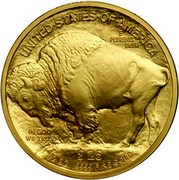 USA $25 American Buffalo 2008 W KM# 413 UNITED STATES OF AMERICA E PLURIBUS UNUM $25 1/2 OZ. .9999 FINE GOLD IN GOD WE TRUST coin reverse USA $25 American Buffalo 2008 W KM# 413 UNITED STATES OF AMERICA E PLURIBUS UNUM $25 1/2 OZ. .9999 FINE GOLD IN GOD WE TRUST coin reverse