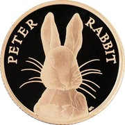 UK 25 Pounds Peter Rabbit 2016 Proof PETER RABBIT EN. coin reverse UK 25 Pounds Peter Rabbit 2016 Proof PETER RABBIT EN. coin reverse