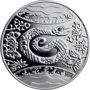 Ukraine 5 Hryven Oriental calendar The Year of the Snake 2013 Proof KM# 693 - coin reverse Ukraine 5 Hryven Oriental calendar The Year of the Snake 2013 Proof KM# 693 - coin reverse