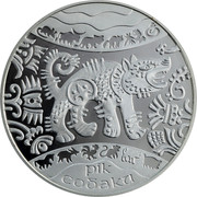 Ukraine 5 Hryven Oriental Calendar Year of the Dog 2006 Proof KM# 388 РІК СОБАКИ coin reverse Ukraine 5 Hryven Oriental Calendar Year of the Dog 2006 Proof KM# 388 РІК СОБАКИ coin reverse