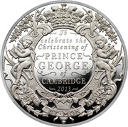 UK 500 Pounds Prince George Christening 2013 Proof TO CELEBRATE THE CHRISTENING OF PRINCE GEORGE OF CAMBRIDGE 2013 DIEU ET MON DROIT JB coin reverse UK 500 Pounds Prince George Christening 2013 Proof TO CELEBRATE THE CHRISTENING OF PRINCE GEORGE OF CAMBRIDGE 2013 DIEU ET MON DROIT JB coin reverse