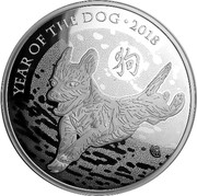 UK 500 Pounds Year of the Dog 2018 Proof YEAR OF THE DOG 2018 coin reverse UK 500 Pounds Year of the Dog 2018 Proof YEAR OF THE DOG 2018 coin reverse