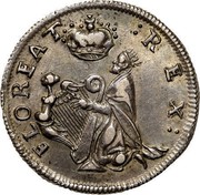 USA Farthing Mark Newby 1682 KM# 1a FLOREAT : REX : coin obverse USA Farthing Mark Newby 1682 KM# 1a FLOREAT : REX : coin obverse