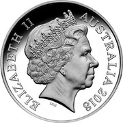 Australia Five Dollars Ravi 2018 High Relief Proof ELIZABETH II AUSTRALIA 2018 IRB coin obverse Australia Five Dollars Ravi 2018 High Relief Proof ELIZABETH II AUSTRALIA 2018 IRB coin obverse