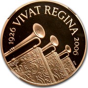 UK Five Pounds Queen's Birthday 2006 1926 VIVAT REGINA 2006 coin reverse