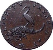 UK Halfpenny (Birmingham / Mining & Copper Co.) HALFPENNY PAYABLE AT coin reverse UK Halfpenny (Birmingham / Mining & Copper Co.) HALFPENNY PAYABLE AT coin reverse