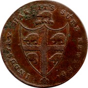 UK Halfpenny (Birmingham) INDUSTRY HAS IT'S SURE REWARD. coin reverse UK Halfpenny (Birmingham) INDUSTRY HAS IT'S SURE REWARD. coin reverse