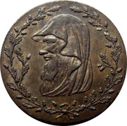 UK Halfpenny Druid 1793  - coin obverse UK Halfpenny Druid 1793  - coin obverse