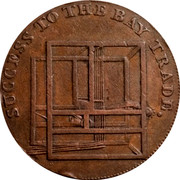 UK Halfpenny Essex - Colchester 1794  SUCCESS TO THE BAY TRADE coin reverse UK Halfpenny Essex - Colchester 1794  SUCCESS TO THE BAY TRADE coin reverse