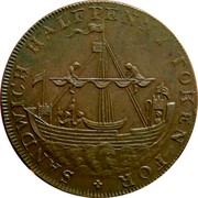 UK Halfpenny Kent - Sandwich / T. Bundock ND (1794)  SANDWICH HALFPENNY TOKEN FOR coin reverse UK Halfpenny Kent - Sandwich / T. Bundock ND (1794)  SANDWICH HALFPENNY TOKEN FOR coin reverse
