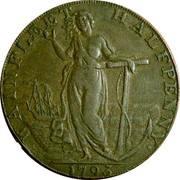 UK Halfpenny Lincolnshire - Wainfleet 1793  WAINFLEET HALFPENNY ∙ 1793 coin reverse UK Halfpenny Lincolnshire - Wainfleet 1793  WAINFLEET HALFPENNY ∙ 1793 coin reverse