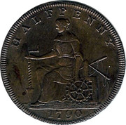 UK Halfpenny (Warwickshire - Stratford / Shakespeare) HALFPENNY 1790 coin reverse UK Halfpenny (Warwickshire - Stratford / Shakespeare) HALFPENNY 1790 coin reverse