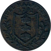 UK Halfpenny (Yorkshire - Hull) HULL HALFPENNY 1791 coin reverse UK Halfpenny (Yorkshire - Hull) HULL HALFPENNY 1791 coin reverse