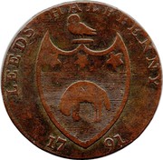 UK Halfpenny (Yorkshire - Leeds / Paley's) LEEDS HALFPENNY 17 91 coin reverse UK Halfpenny (Yorkshire - Leeds / Paley's) LEEDS HALFPENNY 17 91 coin reverse