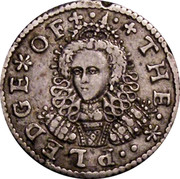 UK Penny Elizabeth I Pledge 1601 KM# PnA1 THE ∙ * ∙ PLEDGE * OF + ∙ ∙ + coin obverse UK Penny Elizabeth I Pledge 1601 KM# PnA1 THE ∙ * ∙ PLEDGE * OF + ∙ ∙ + coin obverse