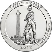 USA Quarter Dollar Perry's Victory and International Peace Memorial 2013 S KM# 543a PERRY'S VICTORY OHIO E PLURIBUS UNUM DE coin reverse USA Quarter Dollar Perry's Victory and International Peace Memorial 2013 S KM# 543a PERRY'S VICTORY OHIO E PLURIBUS UNUM DE coin reverse