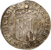 USA Shilling Lord Baltimore 1659 KM# 6 CRESCITE : ET : MVLTIPLICAMINI ∙ XII coin reverse USA Shilling Lord Baltimore 1659 KM# 6 CRESCITE : ET : MVLTIPLICAMINI ∙ XII coin reverse