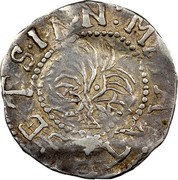 USA VI Pence Willow Tree 1652 KM# 5 IN MASATHSUTSS coin obverse USA VI Pence Willow Tree 1652 KM# 5 IN MASATHSUTSS coin obverse