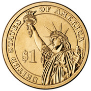 USA $1 Andrew Johnson 2011 P KM# 499 UNITED STATES OF AMERICA $1 coin reverse USA $1 Andrew Johnson 2011 P KM# 499 UNITED STATES OF AMERICA $1 coin reverse