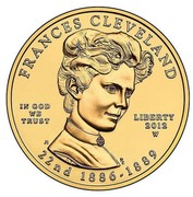 USA $10 Frances Cleveland - First Term 2012 W KM# 533 FRANCES CLEVELAND LIBERTY 22nd 1886 - 1889 IN GOD WE TRUST coin obverse USA $10 Frances Cleveland - First Term 2012 W KM# 533 FRANCES CLEVELAND LIBERTY 22nd 1886 - 1889 IN GOD WE TRUST coin obverse