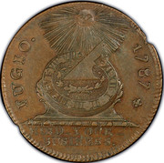 USA Cent Fugio 1787 KM# EA33 FUGIO. MIND_YOUR_BUSINESS. coin obverse USA Cent Fugio 1787 KM# EA33 FUGIO. MIND_YOUR_BUSINESS. coin obverse