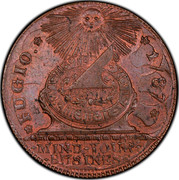 USA Cent Fugio 1787 KM# EA31.2 FUGIO. * MIND ∙ YOUR ∙ BUSINESS coin obverse USA Cent Fugio 1787 KM# EA31.2 FUGIO. * MIND ∙ YOUR ∙ BUSINESS coin obverse