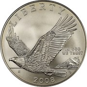 USA Dollar American Bald Eagle 2008 P KM# 439 LIBERTY IN GOD WE TRUST JI DE 2008 coin obverse