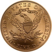 USA Five D. San Francisco Old Mint Centennial 2006 S KM# 395 UNITED STATES OF AMERICA ∙ FIVE D. ∙ IN GOD WE TRUST coin reverse USA Five D. San Francisco Old Mint Centennial 2006 S KM# 395 UNITED STATES OF AMERICA ∙ FIVE D. ∙ IN GOD WE TRUST coin reverse