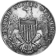 USA Half Dollar 1792 KM# Tn59.1a Washington Pieces UNITED STATES OF AMERICA coin reverse