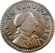USA Neo-Eboracensis NON VI VIRTUTE 1786 KM# 1 NON VI VIRTUTE VICI coin obverse USA Neo-Eboracensis NON VI VIRTUTE 1786 KM# 1 NON VI VIRTUTE VICI coin obverse