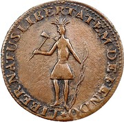 USA Neo Eboracus 1787 KM# 7 Nova Eboracs LIBERNATUS LIBERTATEM DEFENDO coin obverse USA Neo Eboracus 1787 KM# 7 Nova Eboracs LIBERNATUS LIBERTATEM DEFENDO coin obverse