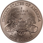USA One Dollar Capitol Visitor Center 2001 P KM# 324 UNITED STATES OF AMERICA E PLURIBUS UNUM ONE DOLLAR coin reverse USA One Dollar Capitol Visitor Center 2001 P KM# 324 UNITED STATES OF AMERICA E PLURIBUS UNUM ONE DOLLAR coin reverse