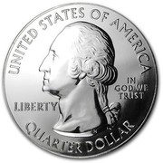 USA Quarter Dollar Chickasaw National Recreation Area Park 2011 P Vapor Blast finish KM# 517 UNITED STATES OF AMERICA IN GOD WE TRUST LIBERTY QUARTER DOLLAR coin obverse USA Quarter Dollar Chickasaw National Recreation Area Park 2011 P Vapor Blast finish KM# 517 UNITED STATES OF AMERICA IN GOD WE TRUST LIBERTY QUARTER DOLLAR coin obverse