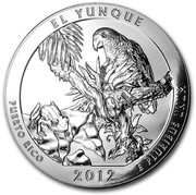 USA Quarter Dollar El Yunque National Park - Puerto Rico 2012 KM# 536 EL YUNQUE PUERTO RICO 2012 E PLURIBUS UNUM coin reverse USA Quarter Dollar El Yunque National Park - Puerto Rico 2012 KM# 536 EL YUNQUE PUERTO RICO 2012 E PLURIBUS UNUM coin reverse