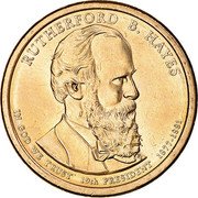 USA $1 Rutherford B. Hayes 2011 D KM# 501 RUTHERFORD B. HAYES IN GOD WE TRUST 19th PRESIDENT 1877-1881 coin obverse USA $1 Rutherford B. Hayes 2011 D KM# 501 RUTHERFORD B. HAYES IN GOD WE TRUST 19th PRESIDENT 1877-1881 coin obverse