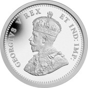 Canada 10 Cents 100th Anniversary 1911-2011 Proof KM# 1155 GEORGIVS V REX ET IND: IMP: coin obverse Canada 10 Cents 100th Anniversary 1911-2011 Proof KM# 1155 GEORGIVS V REX ET IND: IMP: coin obverse