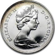 Canada 10 Cents 100th Anniversary of Canada (1967) KM# 67a ELIZABETH II D G REGINA coin obverse Canada 10 Cents 100th Anniversary of Canada (1967) KM# 67a ELIZABETH II D G REGINA coin obverse