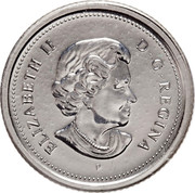 Canada 10 Cents 100th Anniversary of the Canadian Open Championship w. Divot Tool 2004 KM# 524 ELIZABETH II D∙G∙REGINA coin obverse Canada 10 Cents 100th Anniversary of the Canadian Open Championship w. Divot Tool 2004 KM# 524 ELIZABETH II D∙G∙REGINA coin obverse