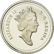 Canada 10 Cents 500th Anniversary of Caboto's First Transatlantic Voyage 1995 Proof KM# 183 ELIZABETH II D∙G∙REGINA coin obverse Canada 10 Cents 500th Anniversary of Caboto's First Transatlantic Voyage 1995 Proof KM# 183 ELIZABETH II D∙G∙REGINA coin obverse