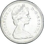 Canada 10 Cents Confederation (1967) KM# 67 ELIZABETH II D∙G∙REGINA coin obverse Canada 10 Cents Confederation (1967) KM# 67 ELIZABETH II D∙G∙REGINA coin obverse
