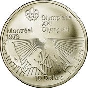Canada 10 Dollars Field Hockey 1976 Proof KM# 112 OLYMPIADE XXI OLYMPIAD MONTREAL 1976 10 DOLLARS coin reverse Canada 10 Dollars Field Hockey 1976 Proof KM# 112 OLYMPIADE XXI OLYMPIAD MONTREAL 1976 10 DOLLARS coin reverse