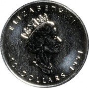 Canada 10 Dollars Maple Leaf 1991 KM# 193 ELIZABETH II 10 DOLLARS DATE coin obverse Canada 10 Dollars Maple Leaf 1991 KM# 193 ELIZABETH II 10 DOLLARS DATE coin obverse