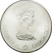 Canada 10 Dollars Sailing 1975 Proof KM# 104 ELIZABETH II CANADA 1975 coin obverse Canada 10 Dollars Sailing 1975 Proof KM# 104 ELIZABETH II CANADA 1975 coin obverse