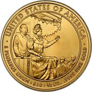 USA $10 Frances Cleveland - Second Term 2012 W KM# 535 ∙ UNITED STATES OF AMERICA ∙ E PLURIBUS UNUM ∙ $10 ∙ 1/2 OZ. .9999 FINE GOLD coin reverse USA $10 Frances Cleveland - Second Term 2012 W KM# 535 ∙ UNITED STATES OF AMERICA ∙ E PLURIBUS UNUM ∙ $10 ∙ 1/2 OZ. .9999 FINE GOLD coin reverse